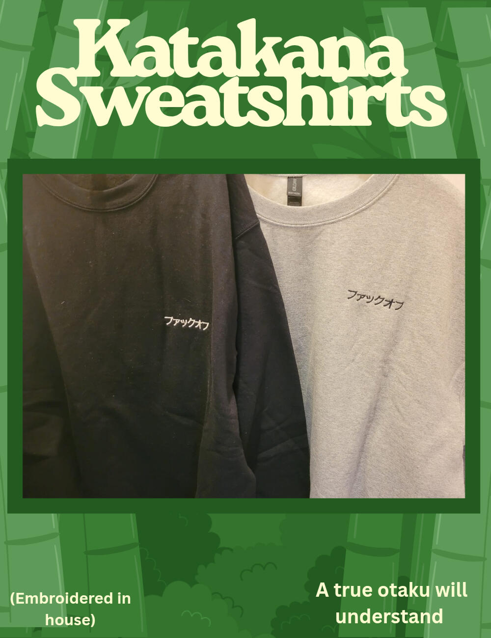 Embroidered sweaters